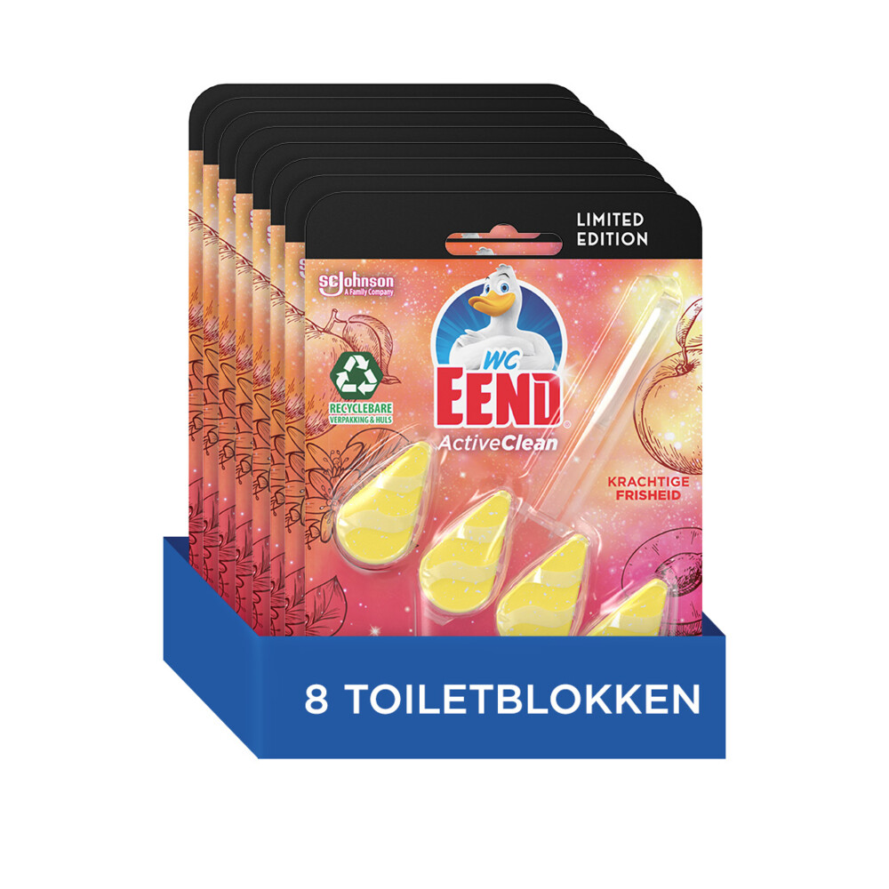 8x WC Eend Toiletblok Active Cosmic Peach38 gr