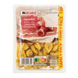 Delhaize Cappelletti met rauwe ham klein (voor uw eigen risico, geen restitutie mogelijk)