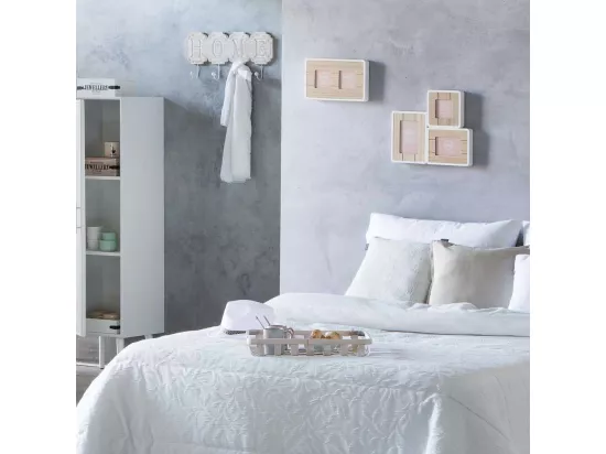 Plateau en bambou blanc 75x21x5h