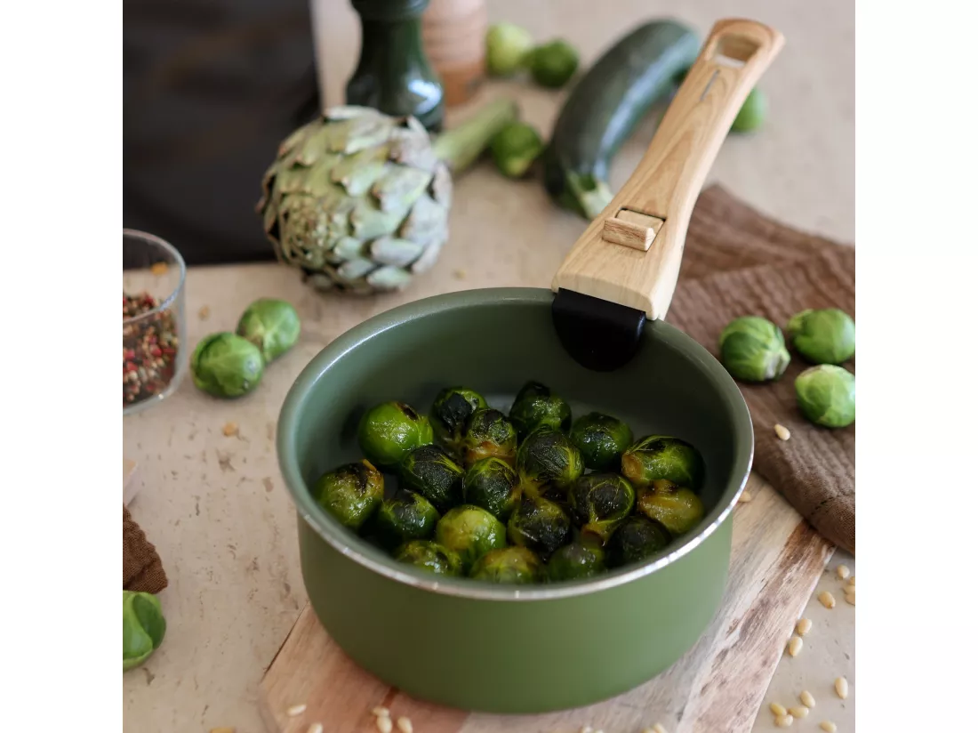 Menastyl - Set De 5 Pieces Cuisson En Aluminium Recycle Olive