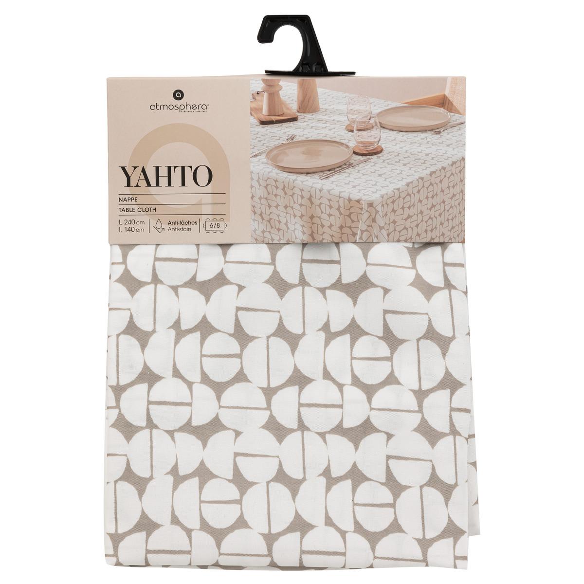 NAPPE ANTI TACHE YAHTO 140X240CM