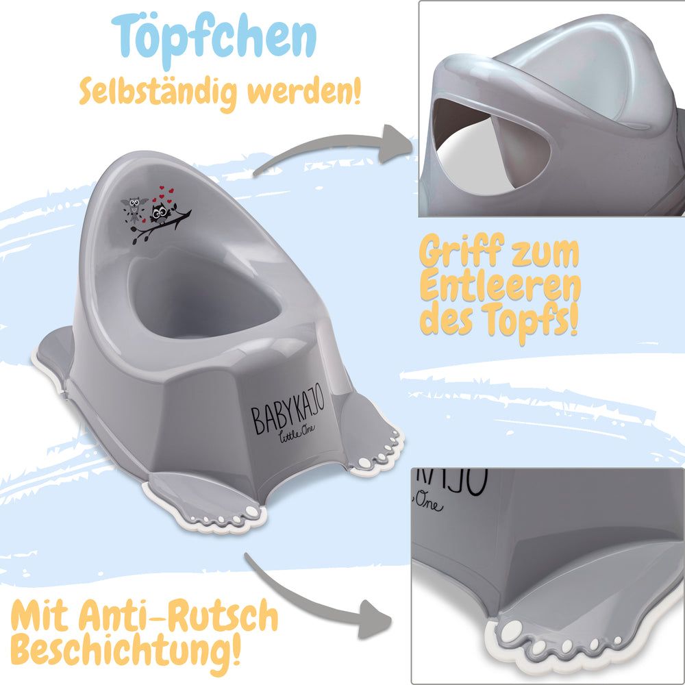 Babykajo 3 Töpfchenset - Töpfchen, Hocker & WC-Trainer