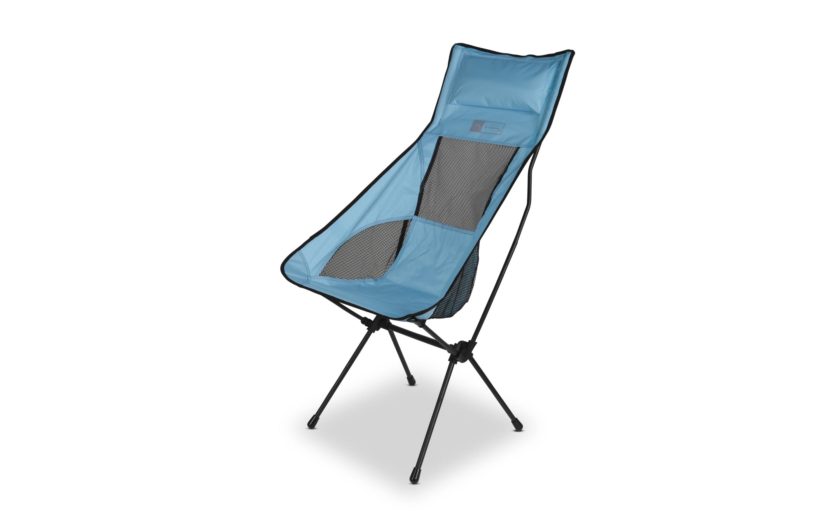 Campingstuhl Hoch Hellblau StahlCampingstuhl