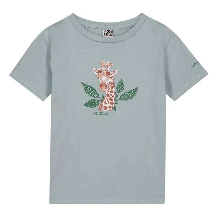 Bonton T-Shirt Tubog Coton Bio | Bleu ciel