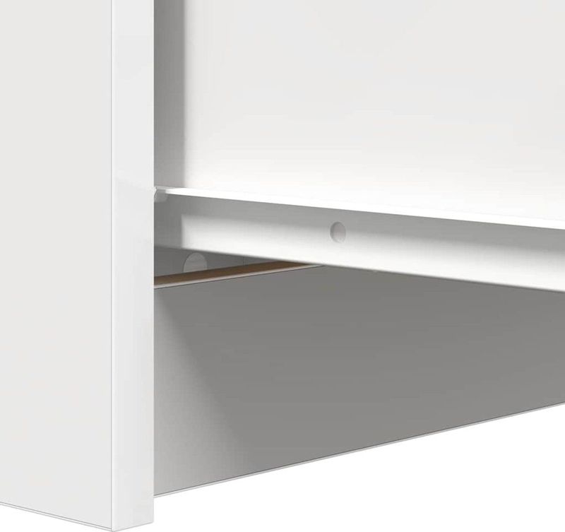 vidaXL - Dressoir - Wit - 37,5x35x76 cm - Bewerkt Hout