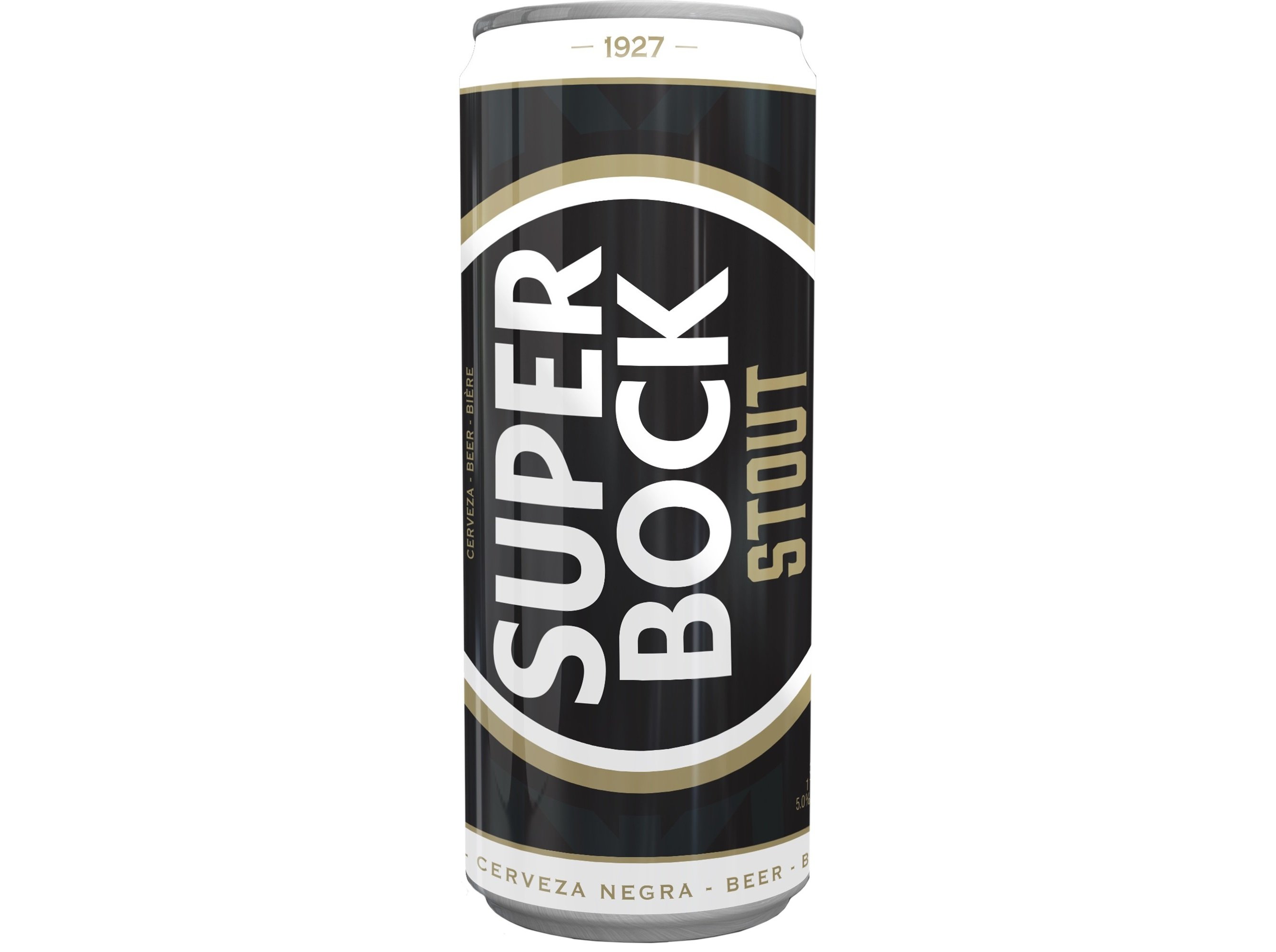 CERVEJA PRETA SUPER BOCK STOUT LATA 0.5L