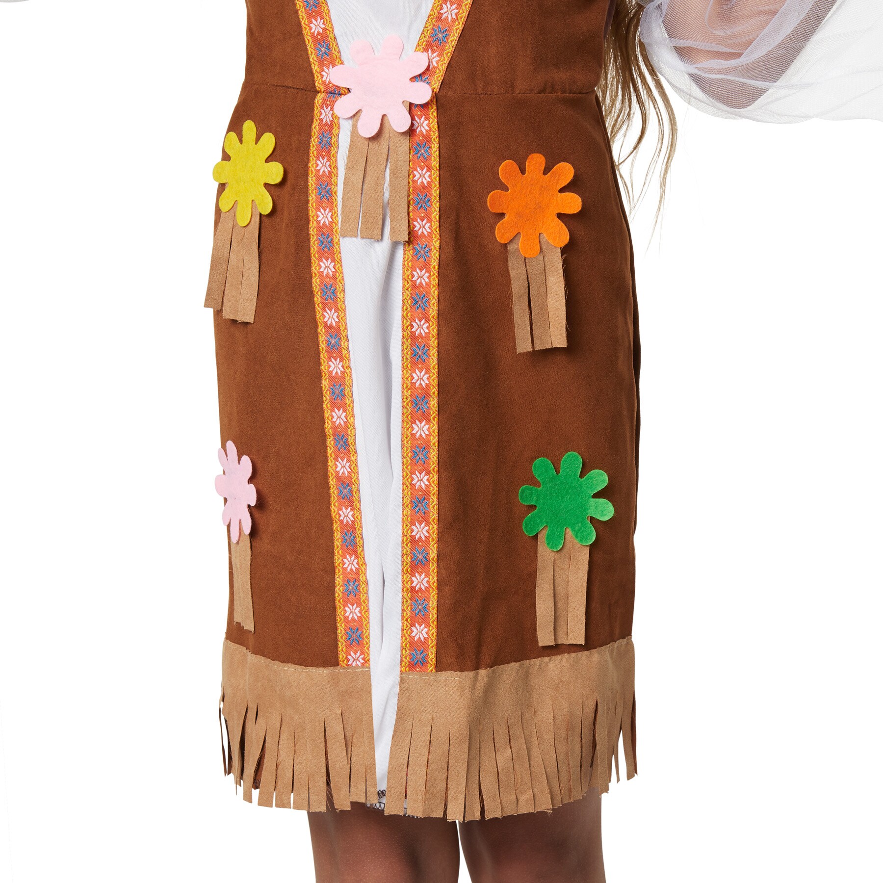 tectake® Mädchenkostüm Groovy Hippie Squaw