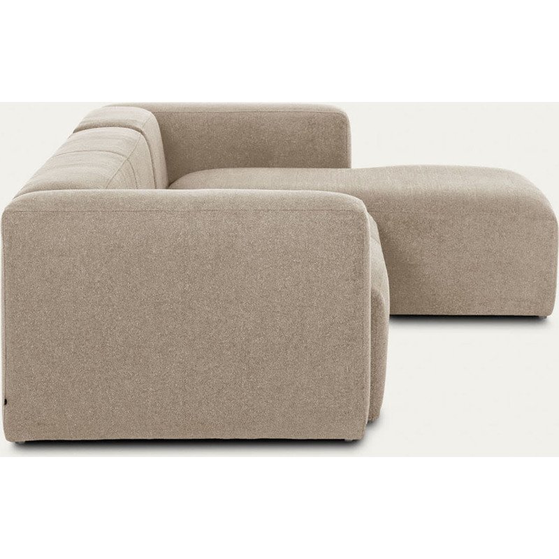 Canapé Blok 4 places méridienne droite beige 330 cm
