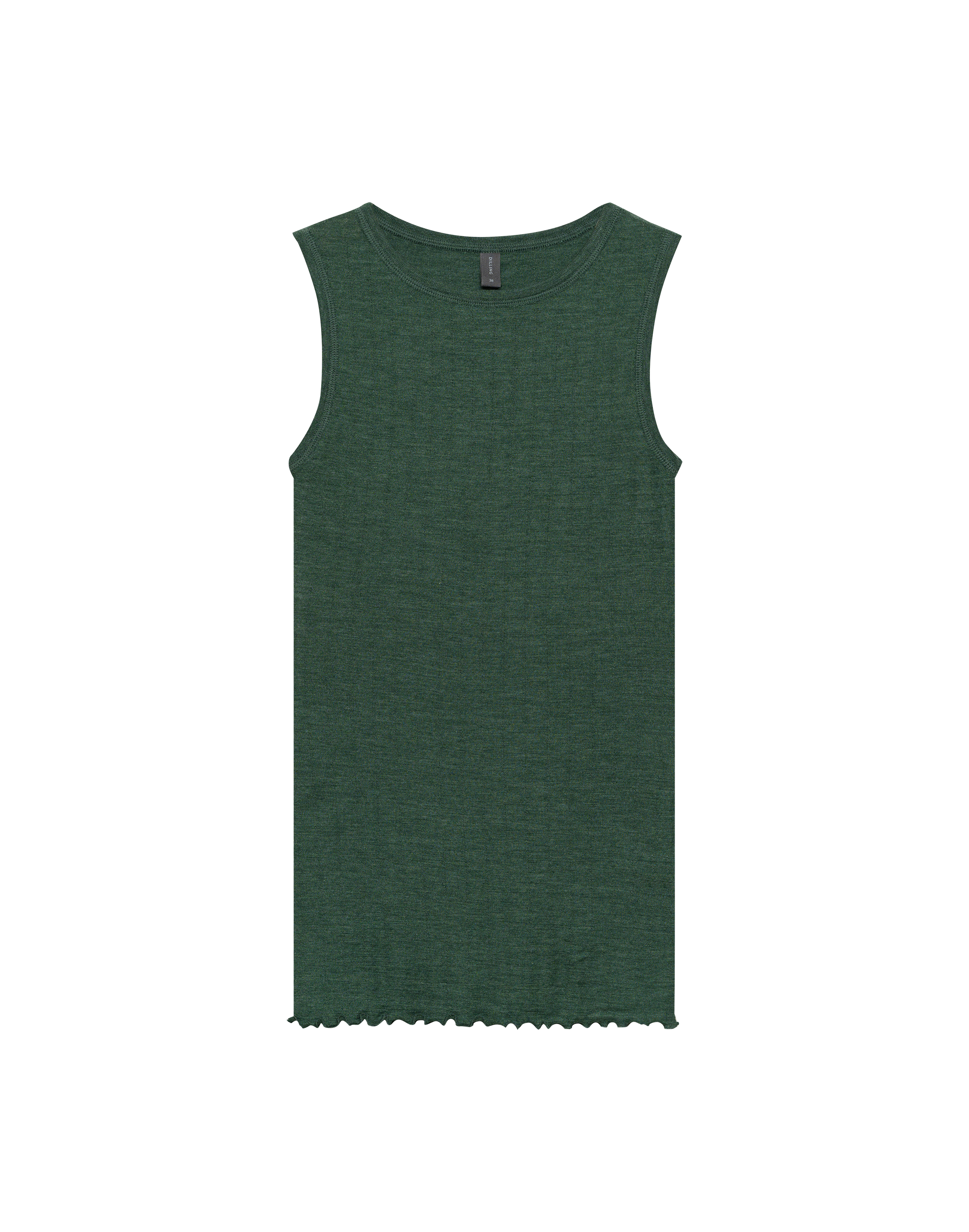 Pointelle tanktop van merinowol/zijde voor dames