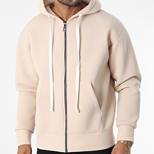 Veste Zippée Capuche UY912 Beige