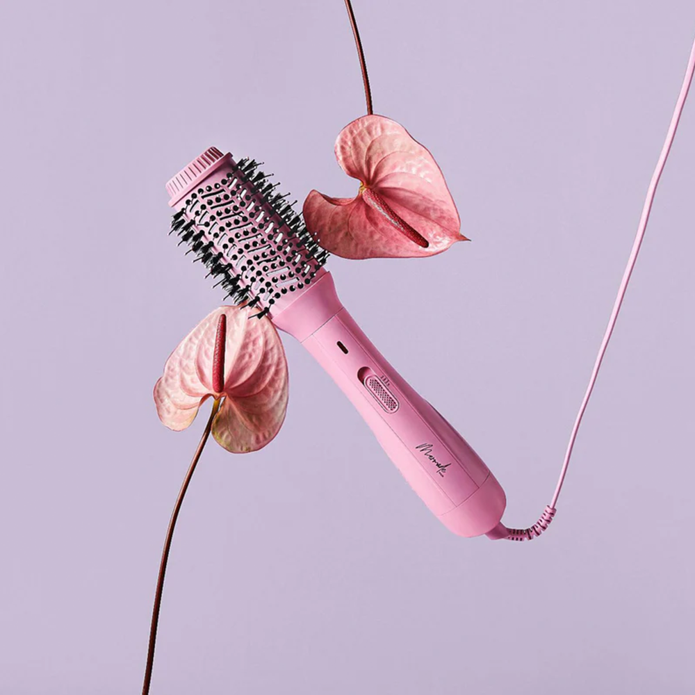 Blow Dry Brush Ionen Föhnbürste zum Trocknen und Stylen - Pink