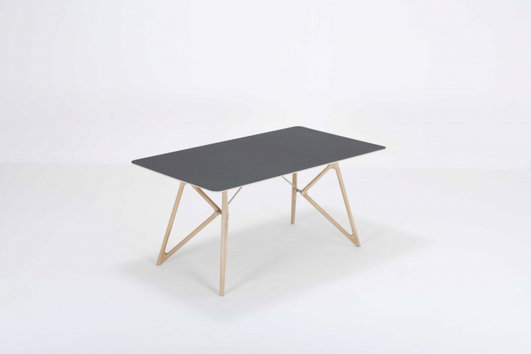 Gazzda Tink Tafel linoleum 160x90 whitewash Dark Olive