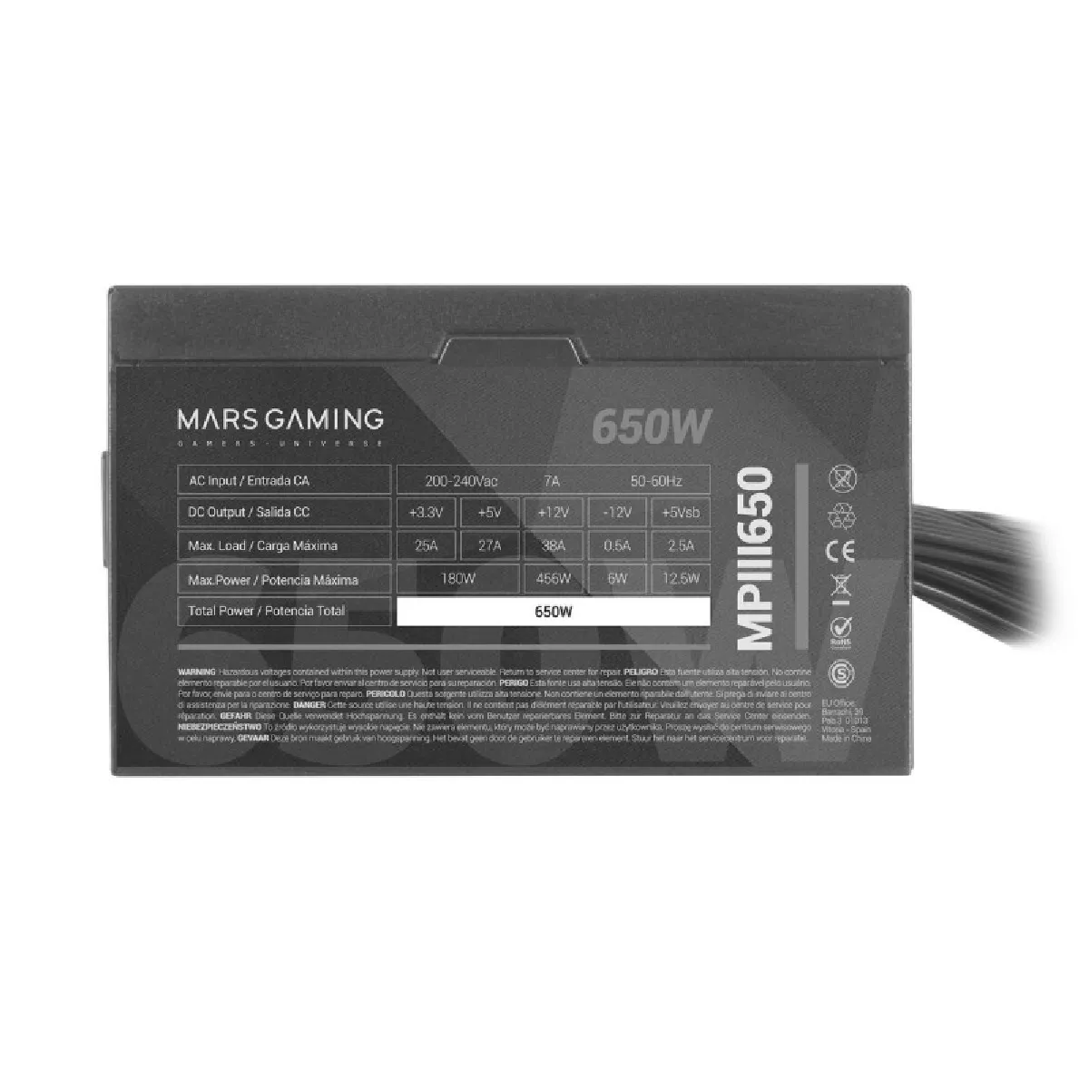 Mars Gaming MPIII650