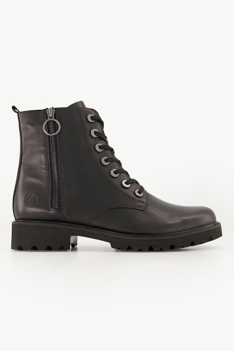 Remonte Leder-Bikerboots, Zipper, Wechselfußbett, Weite G
