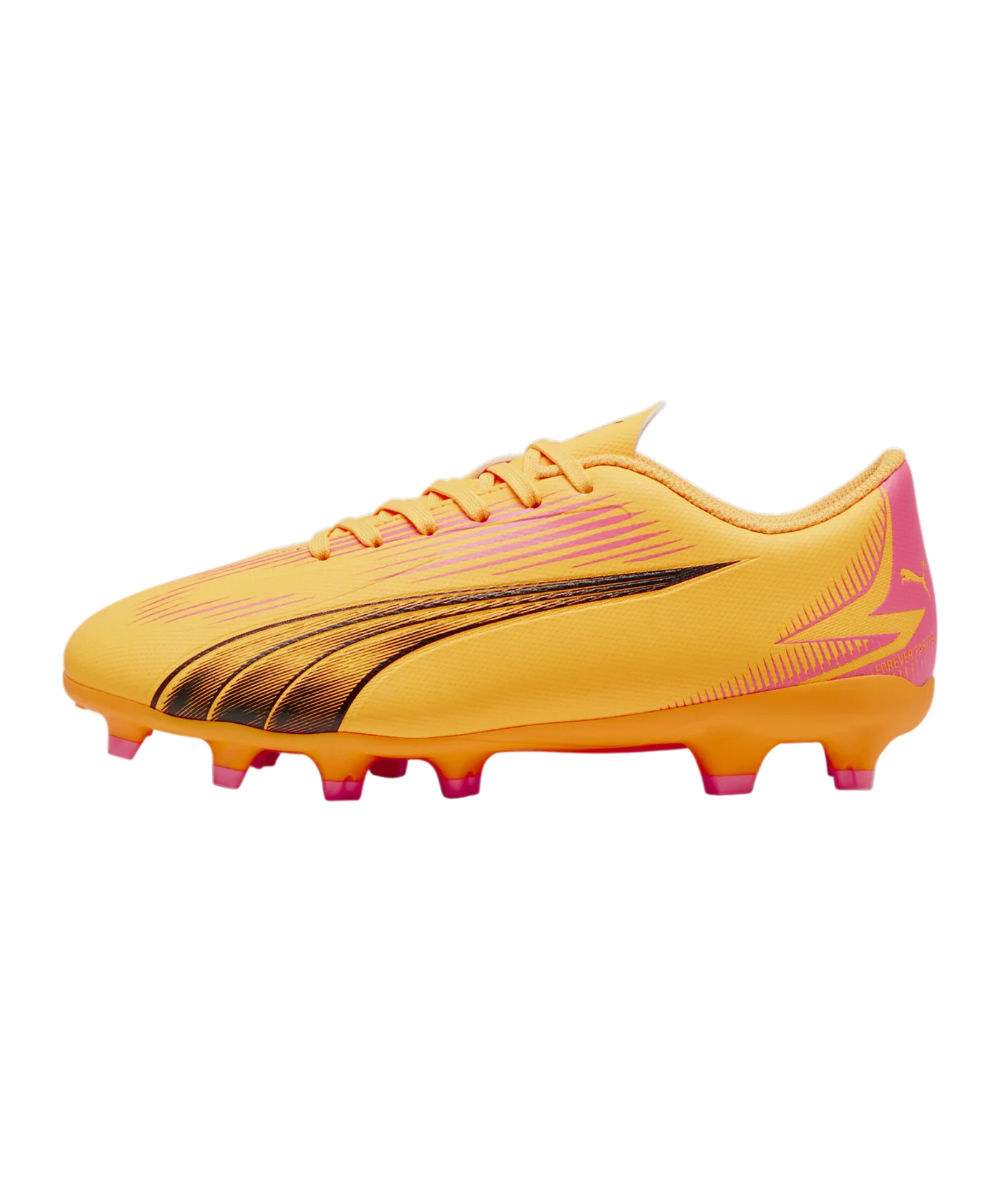 PUMA ULTRA Play FG/AG Jr Kids The Forever Faster Orange Schwarz F03