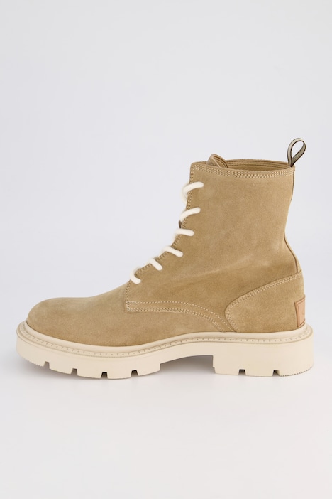 Camel Active, Leder-Stiefeletten, Schnürung, Profilsohle, Komfortweite