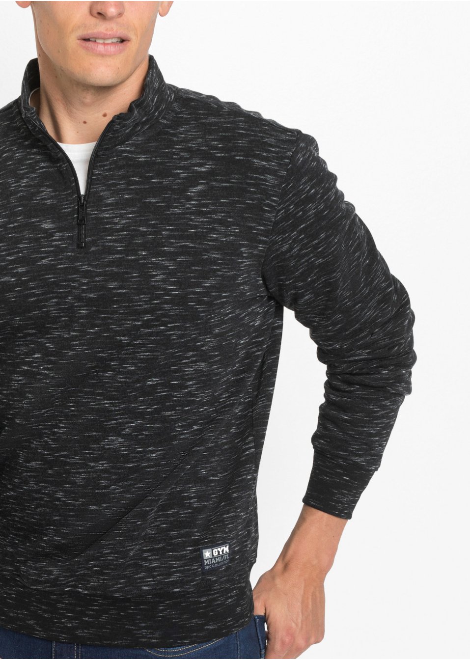 Sweat-shirt à col camionneur