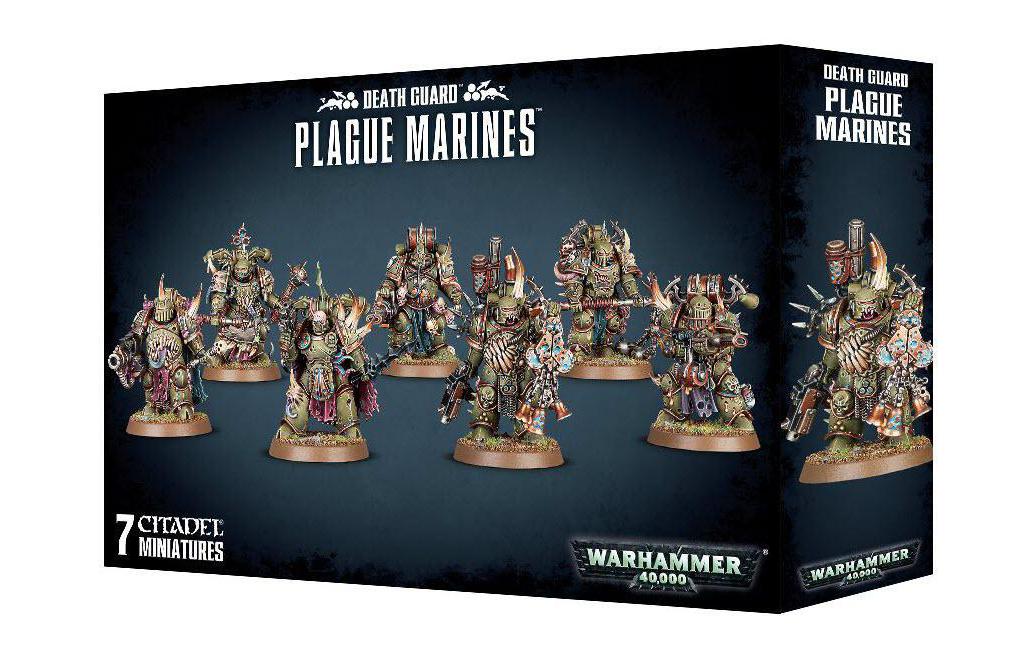 Figurenset Warhammer 40.000 Death Guard Plague MarinesBausatz für 7 Figuren