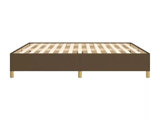 Sommier à lattes de lit Marron foncé 180x200 cm Tissu