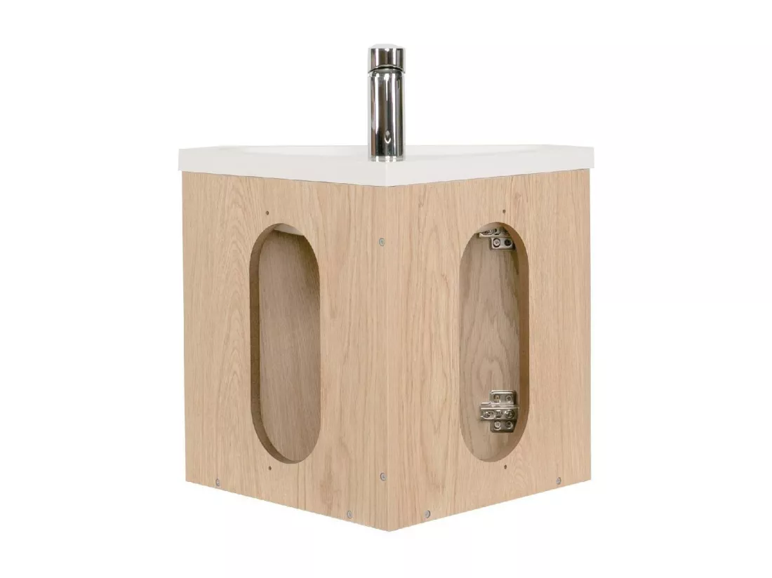 Ensemble meuble lave-mains d'angle KODA + Robinet TAP