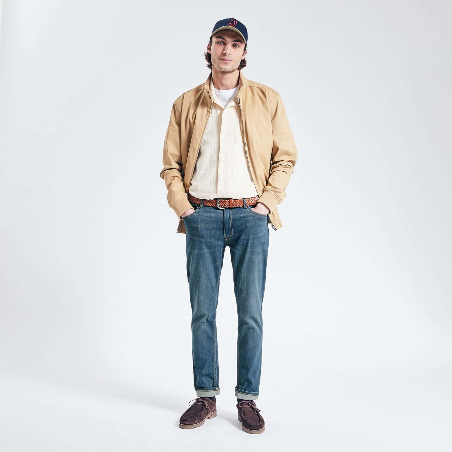Jean slim urbanflex 4 longueurs Bleu