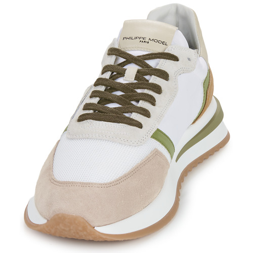 Philippe Model - TROPEZ 2.1 LOW MAN Blanco / Camel / Kaki