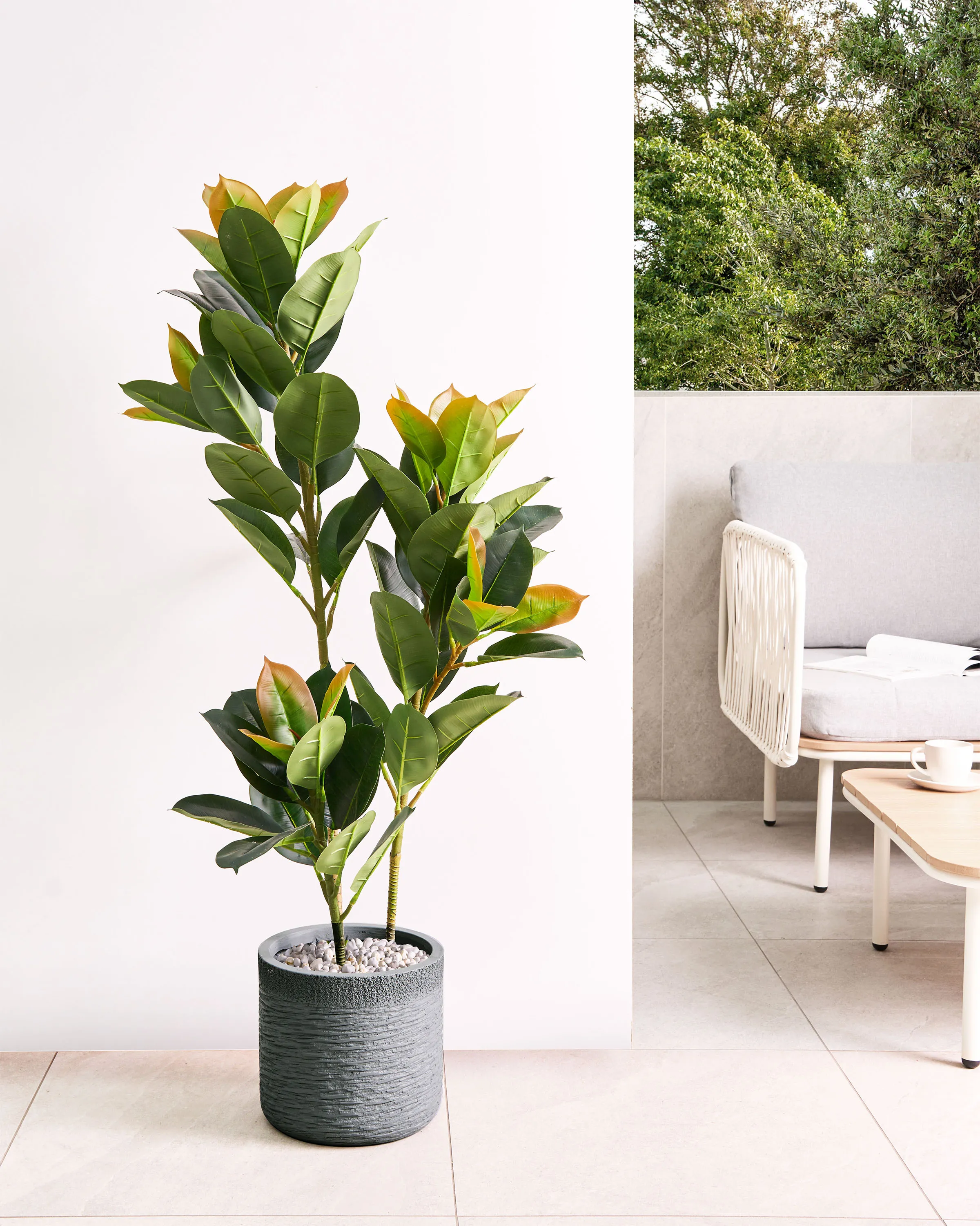 Bloempot SAMOS 26 cm Grijs