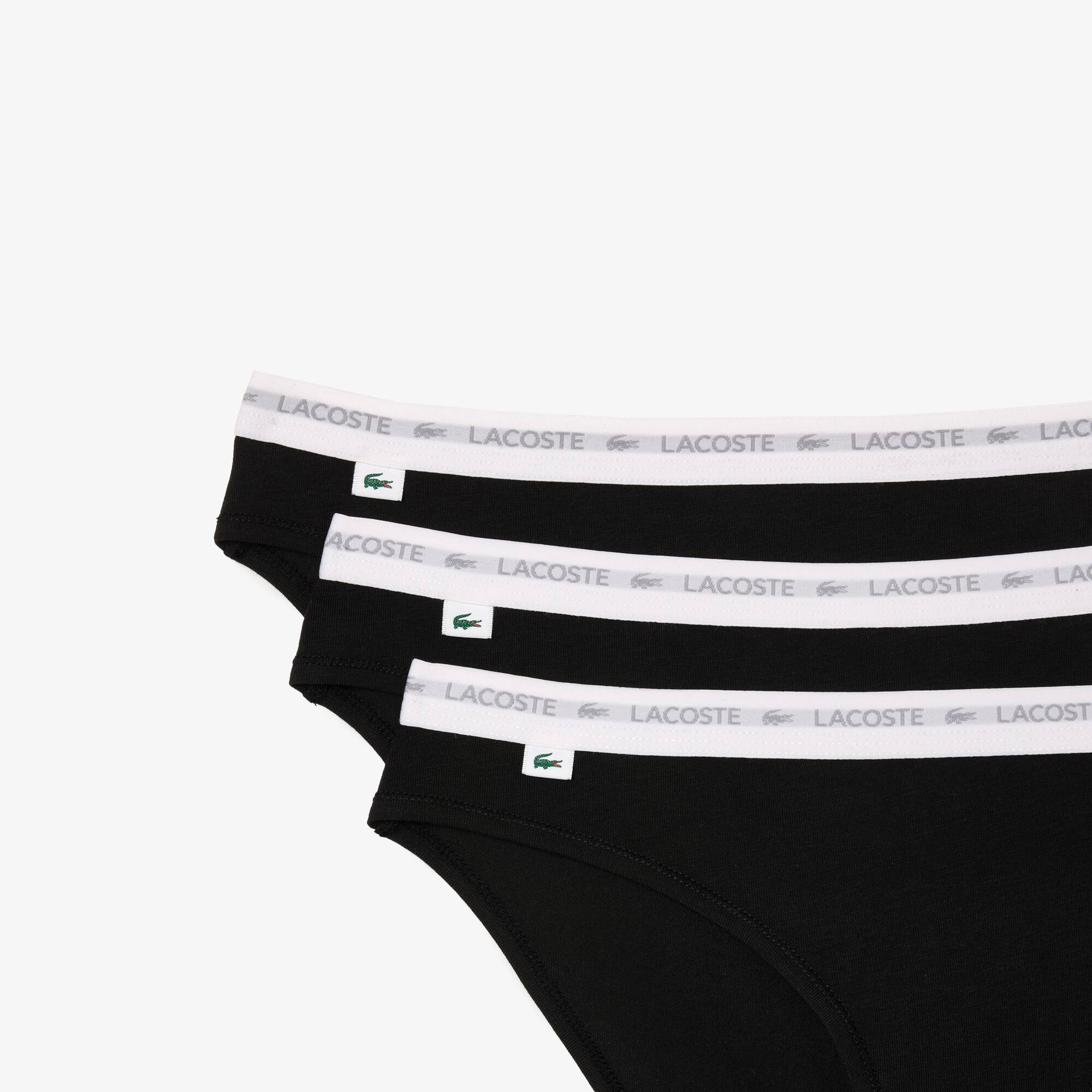 Slips im 3er-Pack Slips & Unterhosen - Schwarz - Lacoste - Damen
