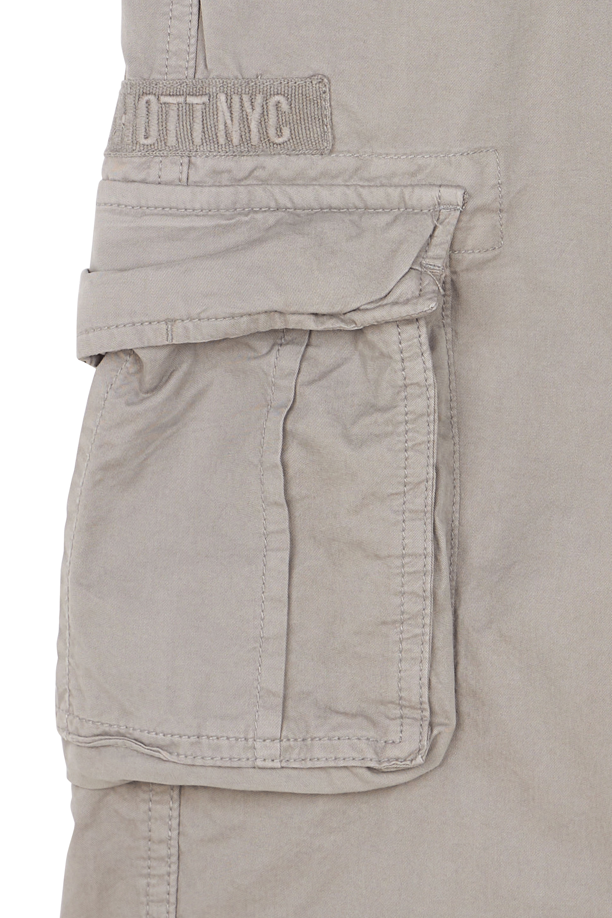 SCHOTT Short cargo en coton Gris