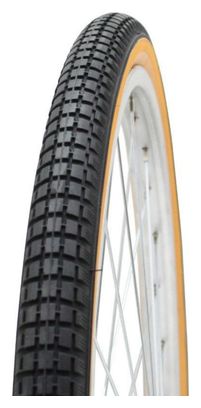 Pneu city 650 1-2 ballon Deli s-193 noir-brun tr (26 x 1 5-8 x 1-2) (44-584)