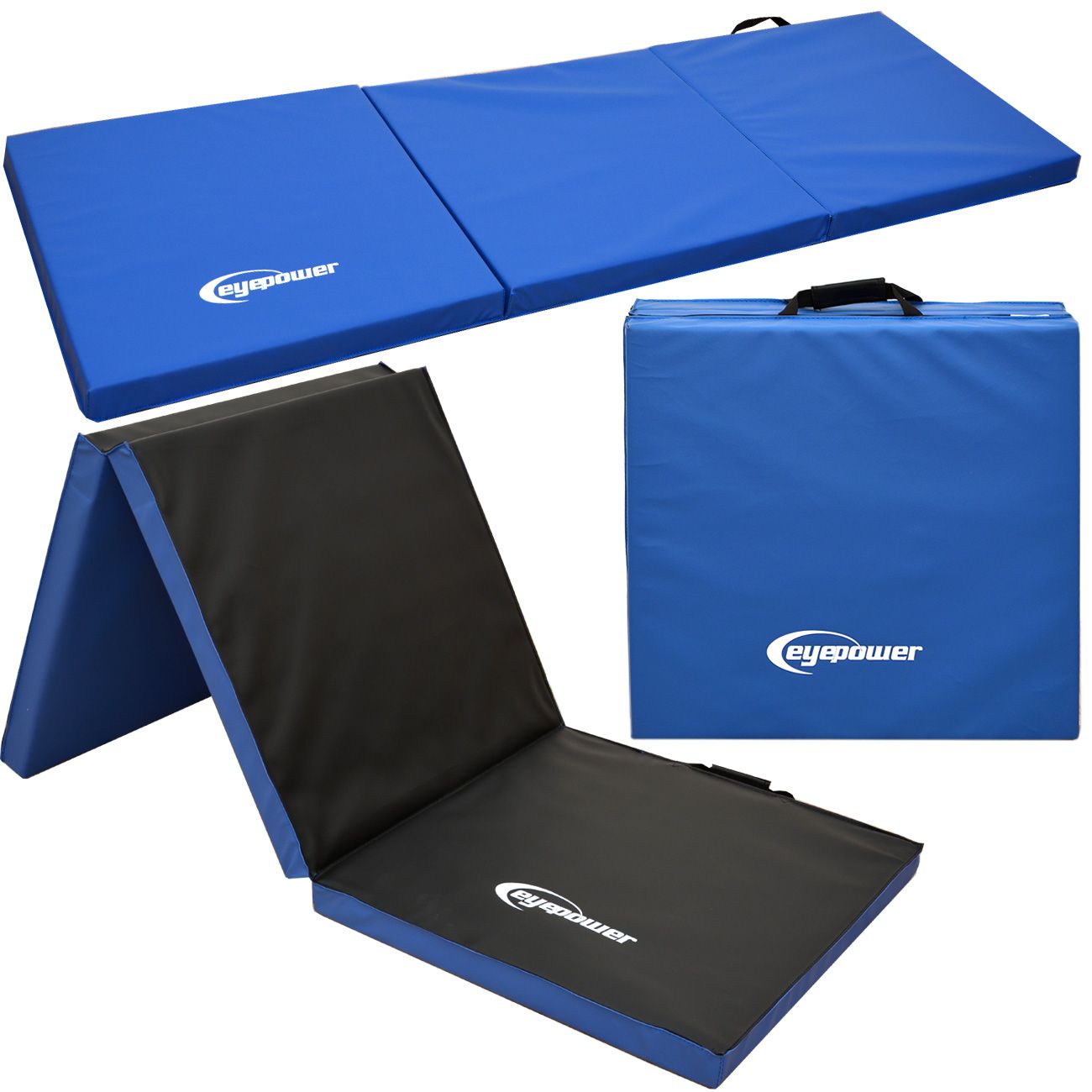 Weichbodenmatte 190*60*5cm blau/schwarz