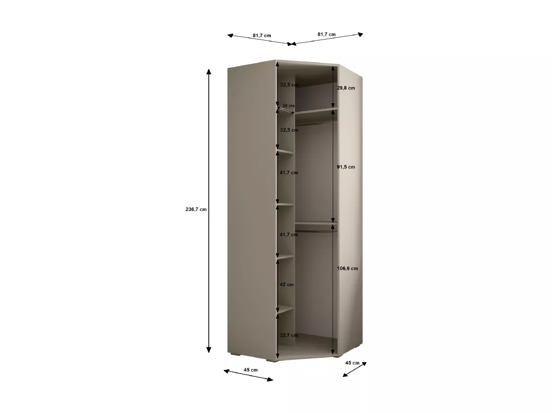 Armoire Inova 3 236,7/81,7/81,7