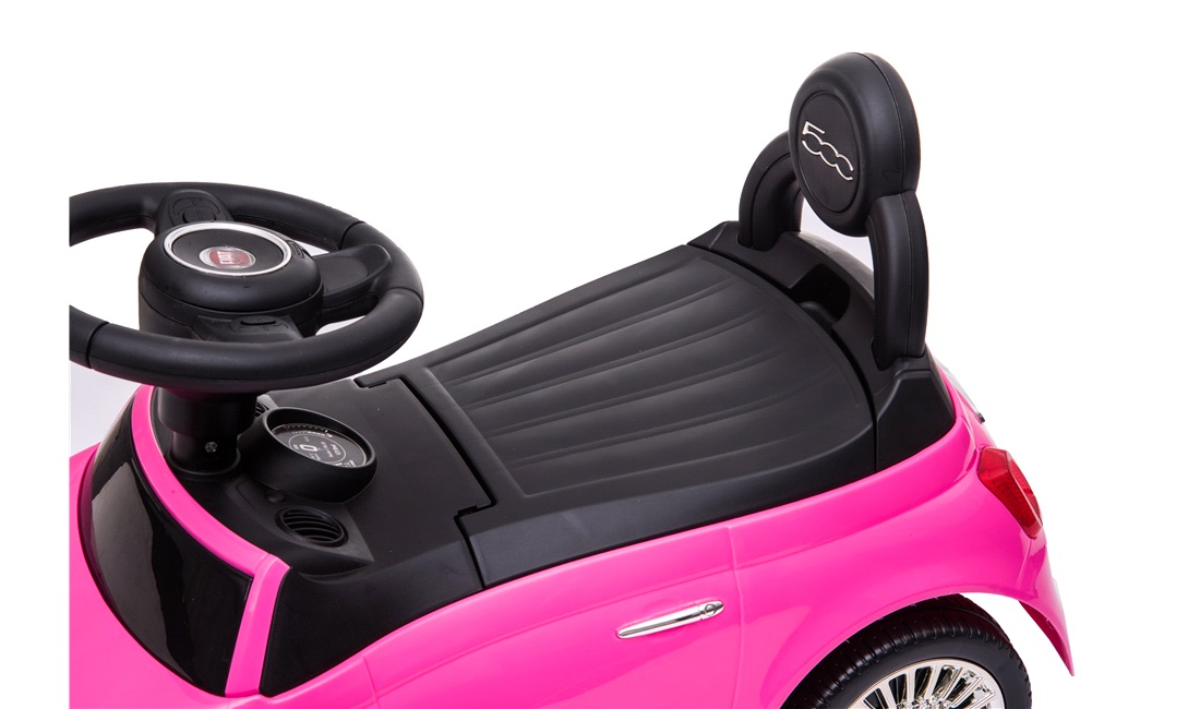 Fiat 500 gåbil pink med musik