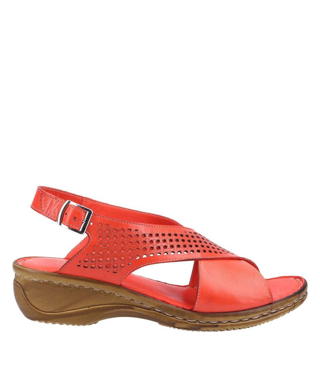 Fleet & Foster - Sandales JUDITH OPEN TOE - Femme (Rouge) - UTFS7783