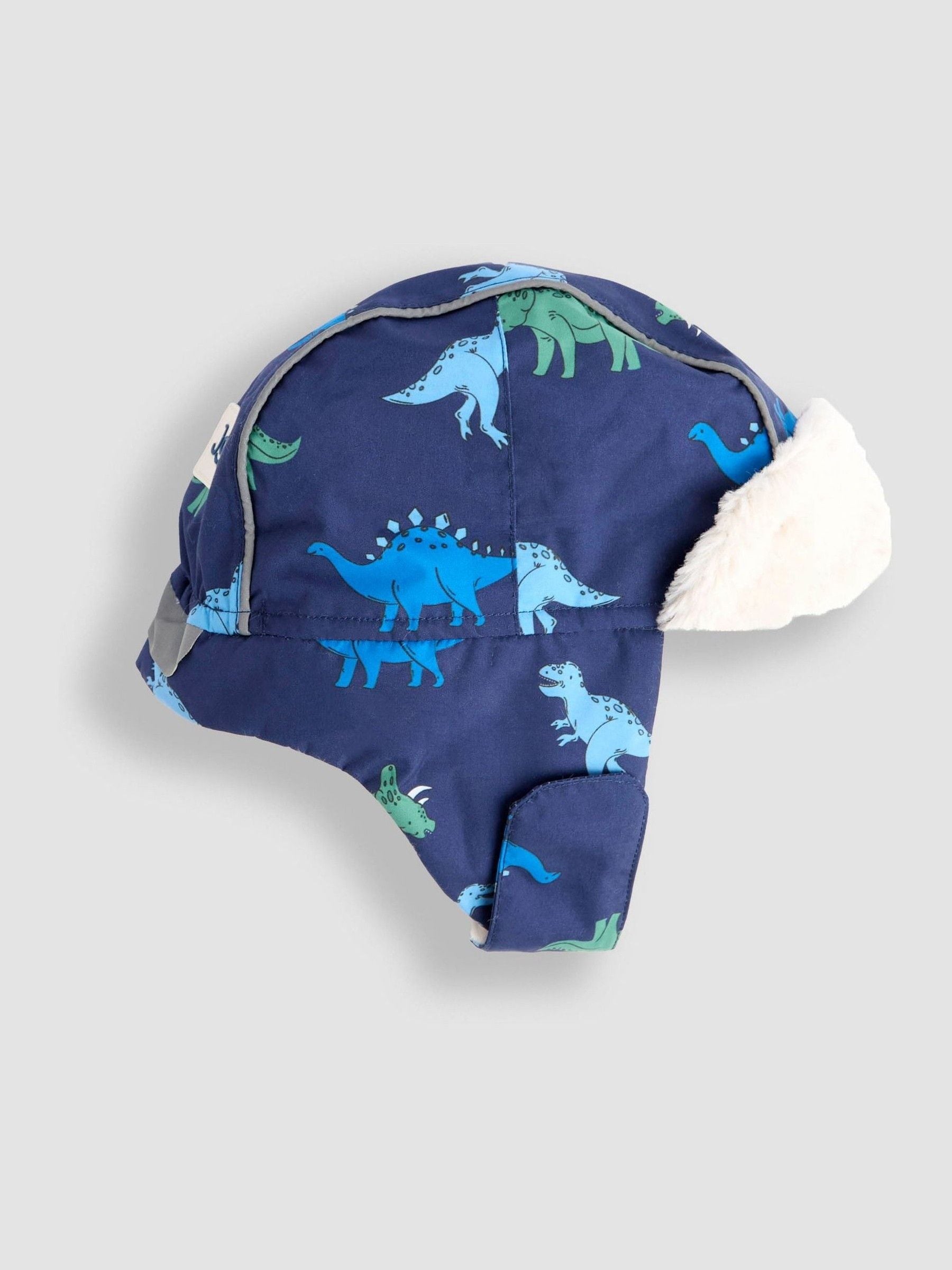 Marineblauw met dinosaurussen - JoJo Maman Bébé Trapper Hat