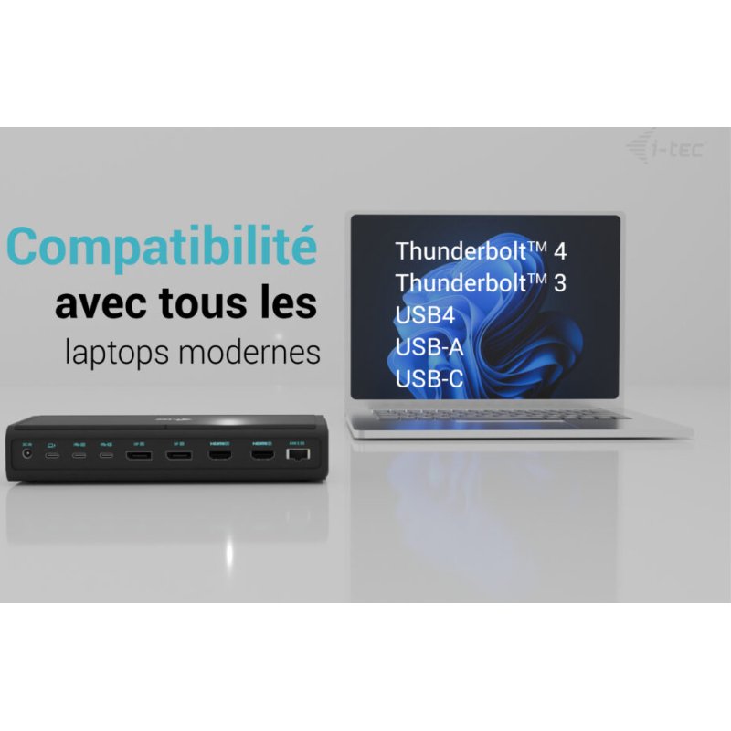 i-tec Universal 6x 4K/60Hz Display Docking Station + Power Delivery 140W