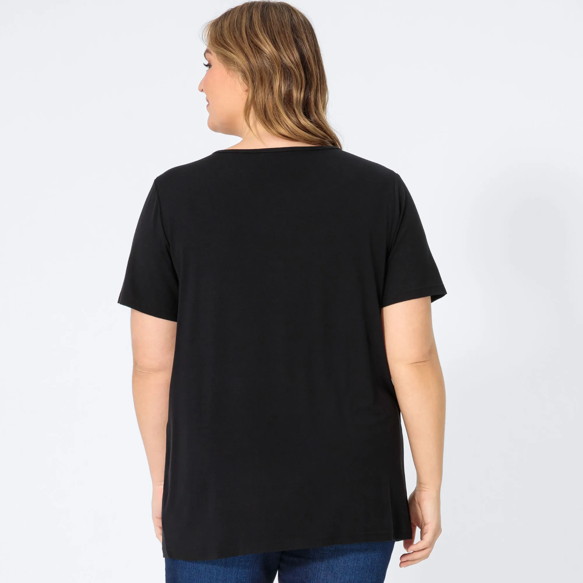 Damen-Shirt mit Cut-Out-Effekt, große Größen