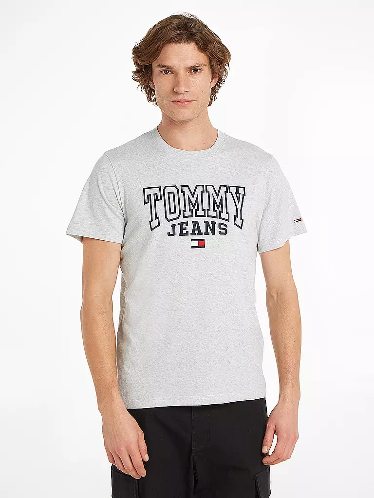 TOMMY JEANS T-Shirt Regular Fit  hellgrau
