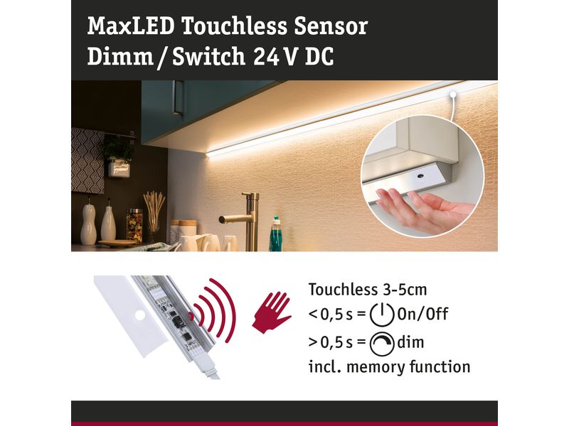 Paulmann Bewegungssensor MaxLED für Profil, 144 W Profilsensor Touchless