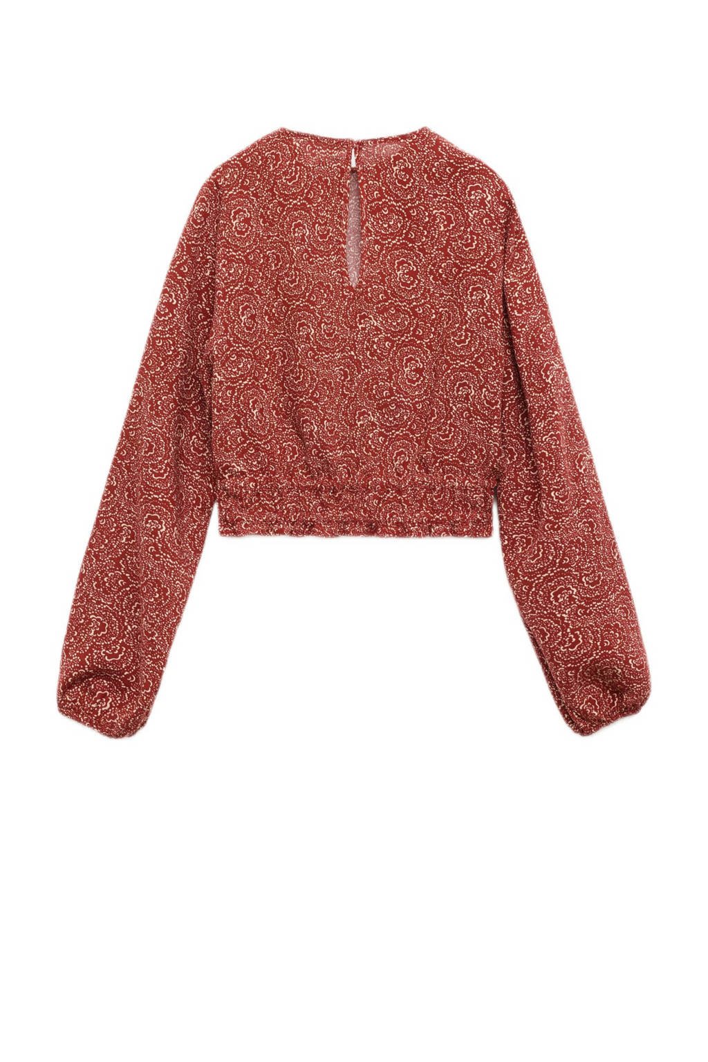 Mango Kids blousetop donker oranje