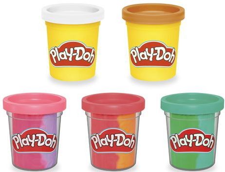Play-Doh Rainbow Softijs Speelset - Boetseerklei - Inclusief 5 Play-Doh potjes - Knutselen voor kinderen