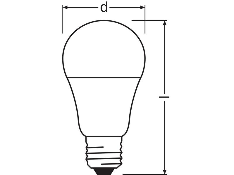 OSRAM Lampe Star Clas A 65, 9W, E27, Neutralweiss LED-Lampen, klassische Kolbenform