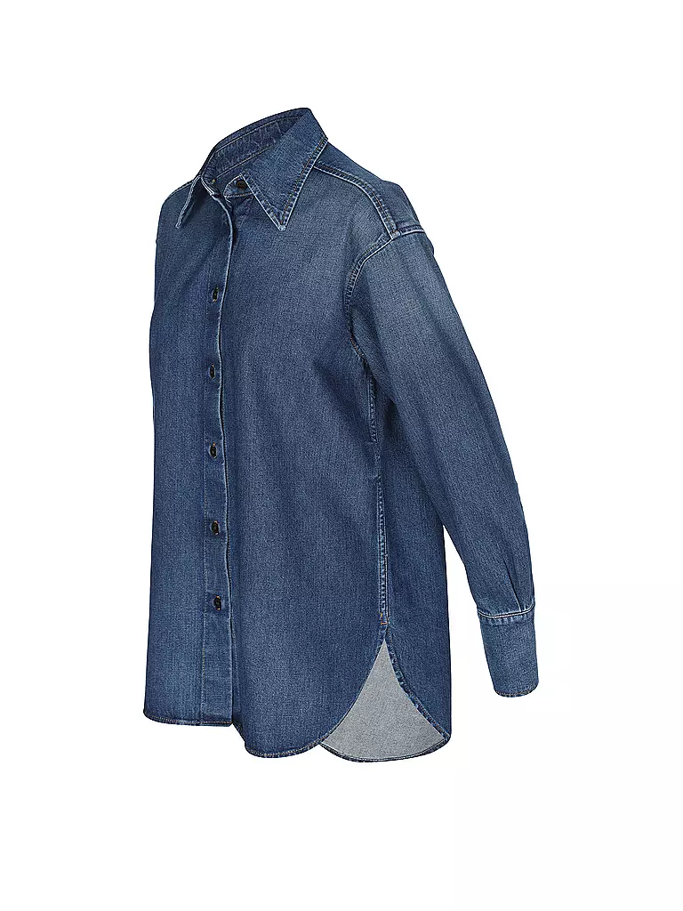 CLOSED Jeansbluse blau
