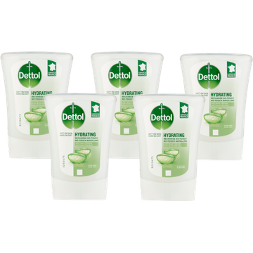 Dettol Hydrating No-Touch Navulling Aloë Vera 5 x 250 ml