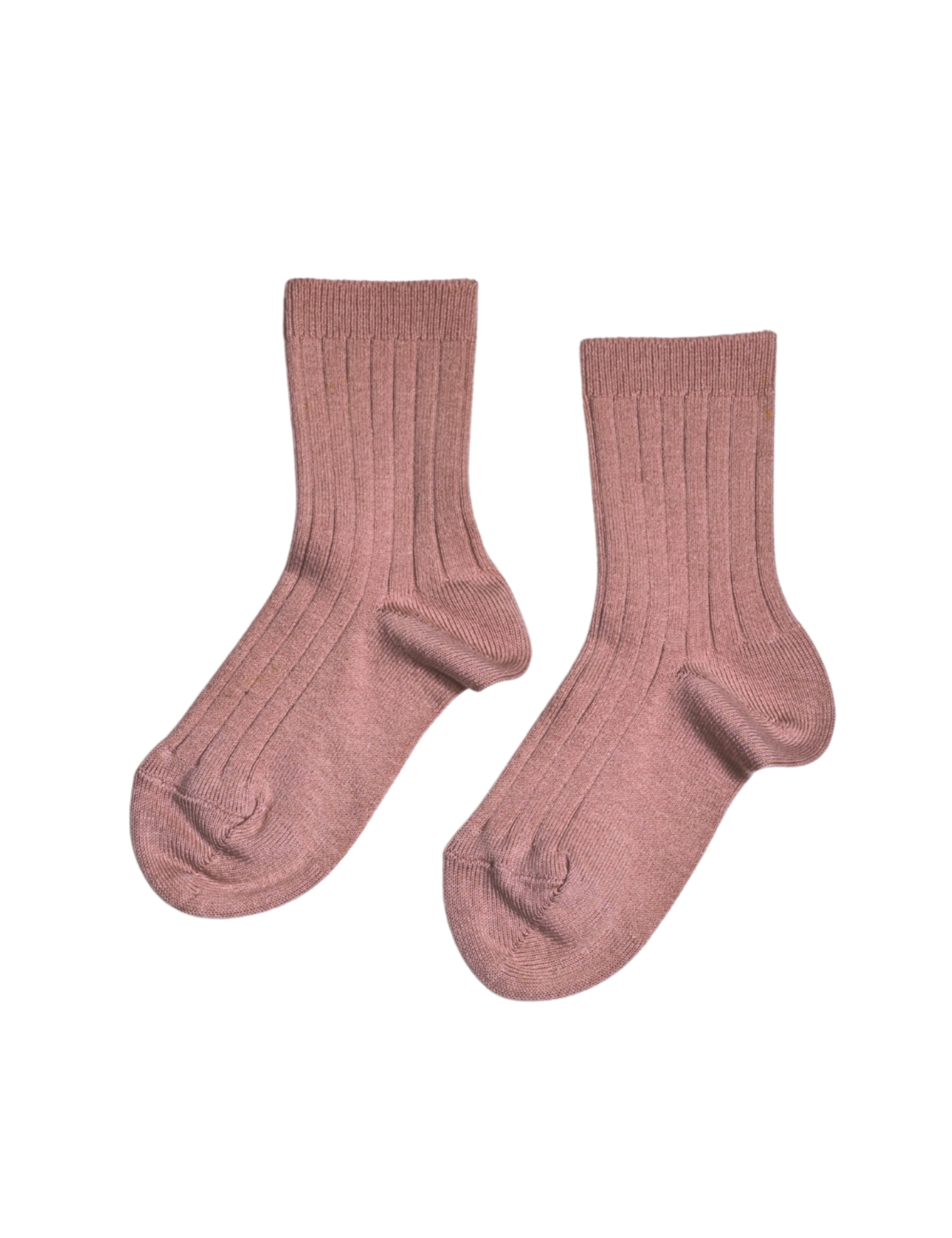 Basic Rib Short Socks - Terracotta