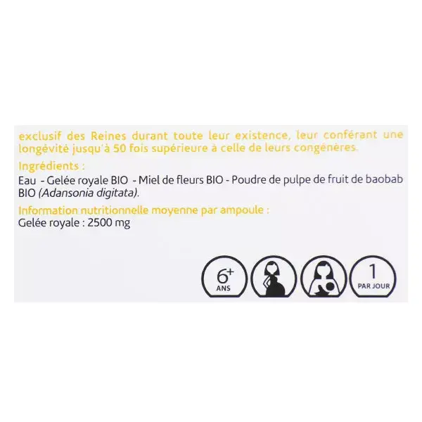 Naturland Geléia Real Orgânica 2500mg 20 ampolas
