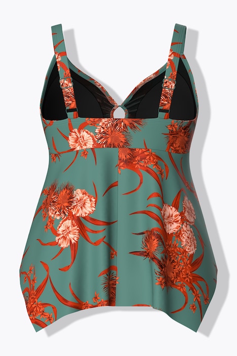 Tankini, Zipfelsaum, Softcups, Träger verstellbar