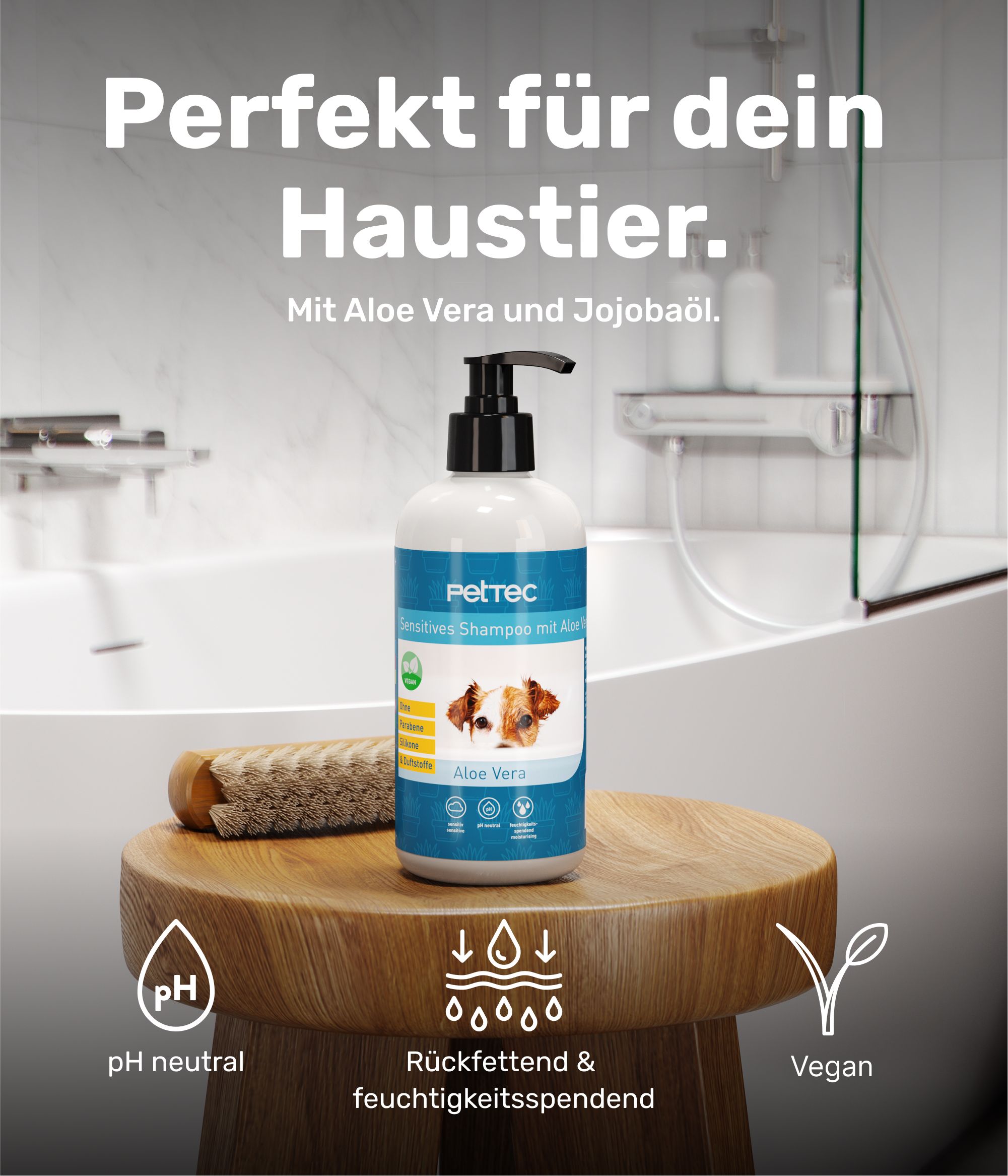 PetTec Hundeshampoo Aloe Vera