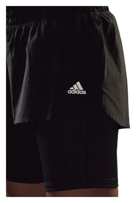 Short 2-en-1 adidas Run It Noir Femme