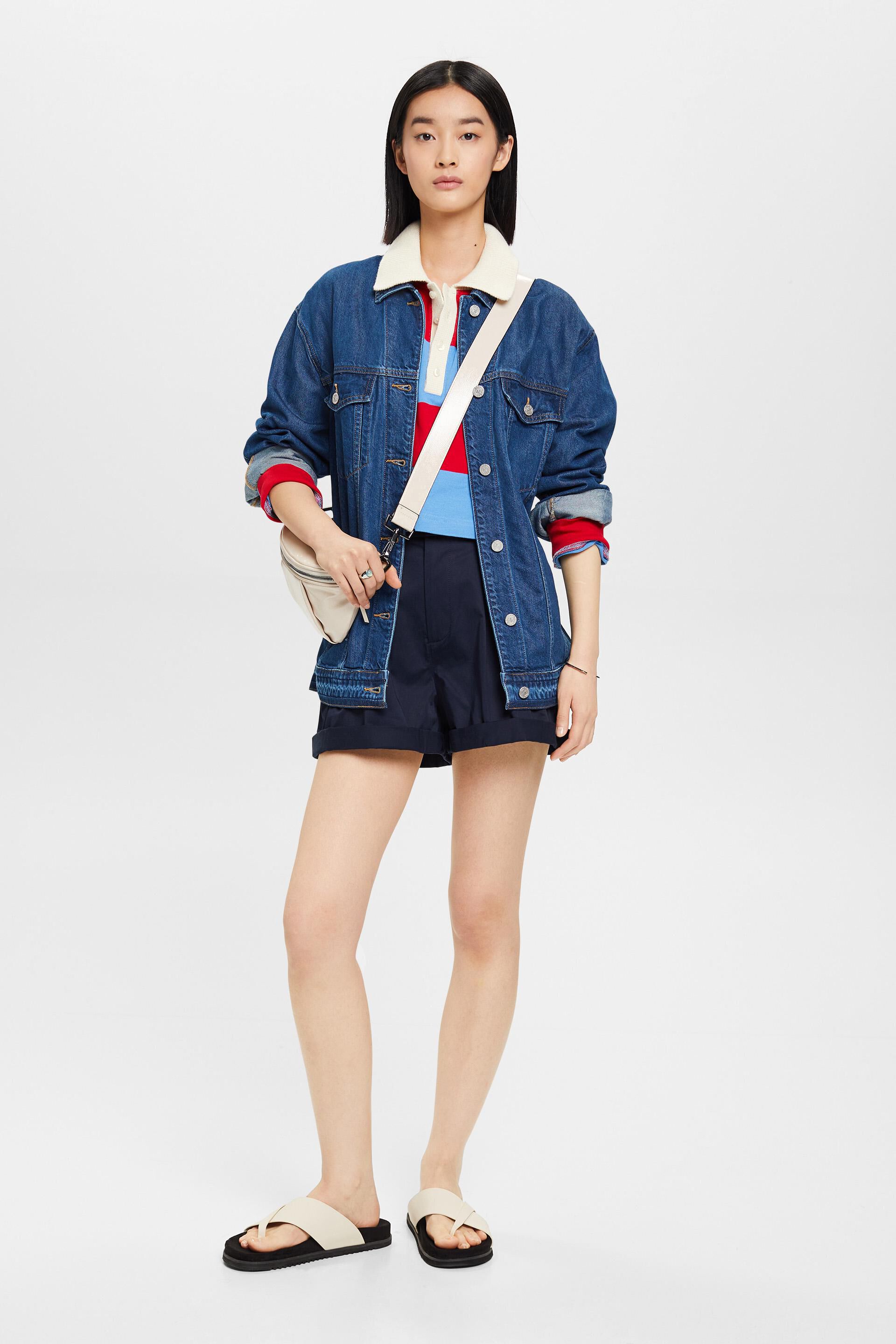 Short en satin délavé